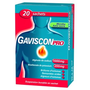 Gaviscon Pro - Sugar Free Mint - 20 Sachets