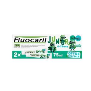 Fluocaril Juniors 6/13Ans Menth Dce 2X75M