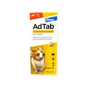 Adtab 225Mg Chiens 5.5-11Kg Cpr3