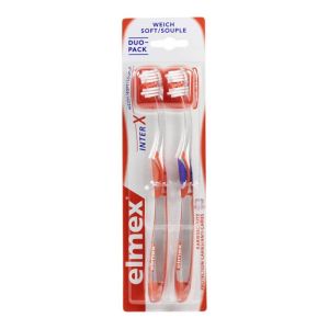 2 Elmex Inter X toothbrushes - soft