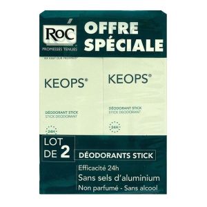 Keops deodorant stick 24h 2x40ml