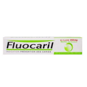 Bi-fluorinated 250mg toothpaste mint caries 75ml