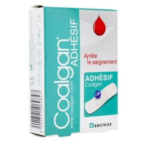 Coalgan - adhesive to stop bleeding & promote healing - 12 plasters