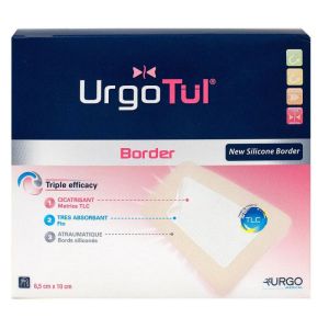 Urgotul Border 6.5x10cm 10 hydrocellular dressings