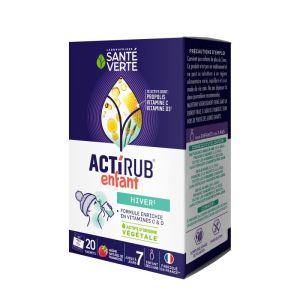 Actirub enfant goût framboise 20 sachets