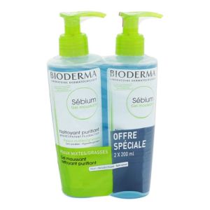 Sébium purifying foaming gel 2x200ml