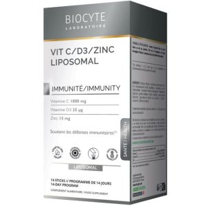 Biocyte Vit C-D3-Zinc Liposomal 14 Sticks