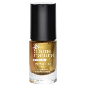 D'Âme Nature Colored Nail Polish Gold - 5ml