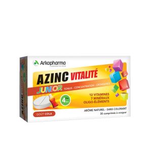 Azinc junior - Vitality - 30 chewable tablets - Cola