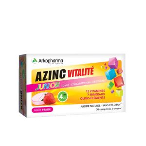 Azinc junior - Vitality - 30 chewable tablets - Strawberry