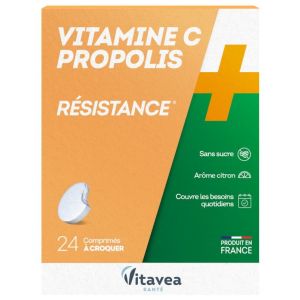 Nutrisanté resistance vitamin C & propolis x 24 tablets