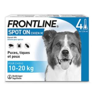 Spot on dog 10-20kg pipettes - 4 pipettes