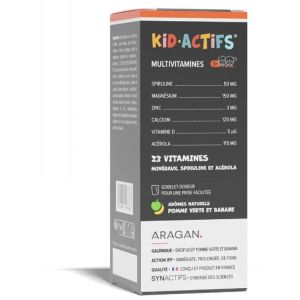 Aragan Kidactifs Multivitactifs Fl125Ml