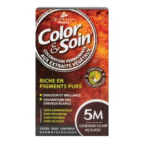 Color & Soin permanent color - 5M light brown mahogany