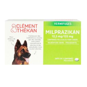 2 tablets Milprazikan dogs 5kg+