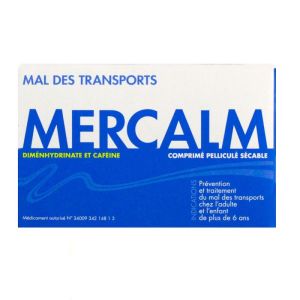 Mercalm 15 tablets + 6 years/adults