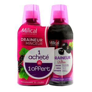 Draineur minceur 2x500ml (1 offert) Cassis