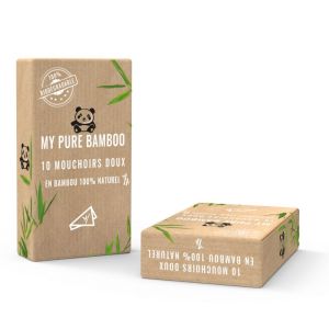 Pack of bamboo handkerchiefs - 10 units