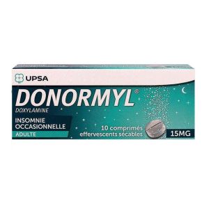 Donormyl 15mg 10 scored tablets - 10 effervescent tablets