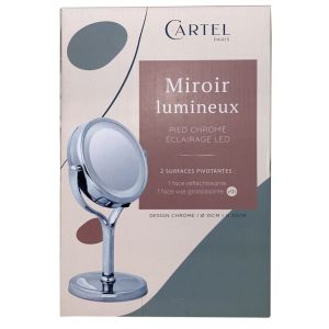 15cm Battery Mirror with 10x magnifying view