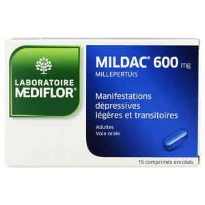 Mildac 600mg 15 coated tablets