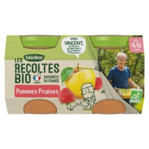 Bledina Pot Bio Pommes Fraises