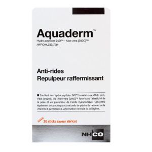 Aquaderm 20 sticks apricot flavor