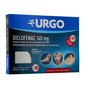 Diclofenac Urgo 140Mg Empl Bt10