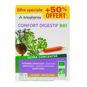 Arfofluids - Ultra concentrated ORGANIC digestive comfort - 30 vials