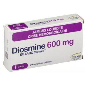 Diosmine Egc 600Mg Cpr Bt30