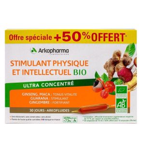 Arkofluides - Stimulant physique - 20 ampoules