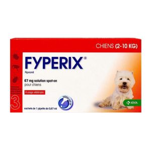 Fyperix dogs 2-10kg 3 pipettes