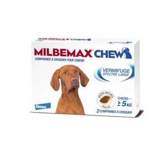 Milbemax Chew Dog 5kg 2cps