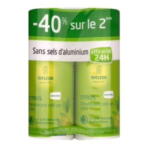 Citrus roll-on deodorant 2x50ml