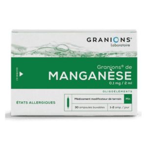 Granions of Manganese 30 vials