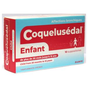 Coquelusedal Child Suppositories - 10 units