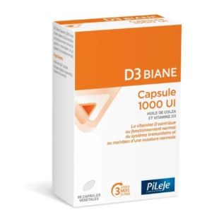 D3 Biane Vitamin D3 1000 IU 90 capsules
