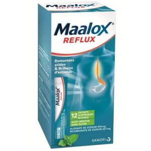 Maalox reflux oral suspension 12 sachets