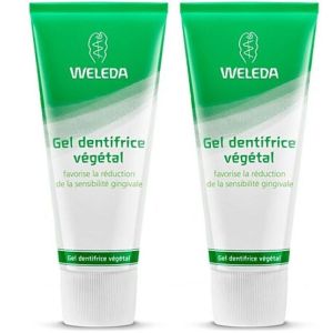 Vegetable toothpaste gel 2x75ml