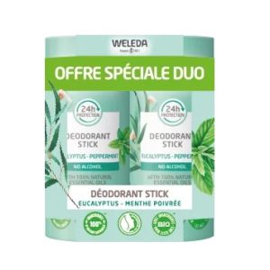 Weleda Deo Stick Eucalypt 2X50G