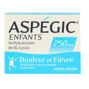 Aspégic 250mg child 20 sachets child & adolescent