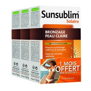 Sunsublim light skin tan 3x28 capsules