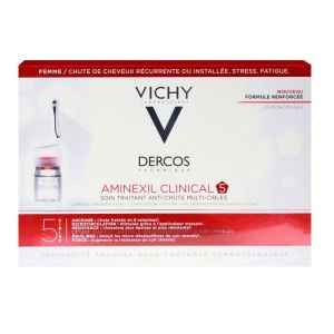 Dercos 21 monodoses Aminexil Clinical 5 woman