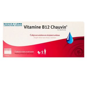 Vitamin B12 eye drops 10 single doses