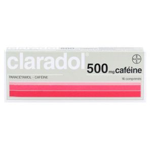 Claradol 500mg caffeine 16 tablets