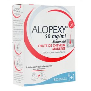 Alopexy 5% - Solution for skin application - 3 x 60 ml