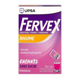 Fervex children without sugar raspberry 8 sachets