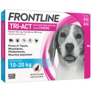 Tri-Act dog 10-20kg pipettes - 6 pipettes