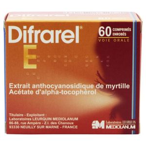 Difrarel E coated tablets 60 tablets