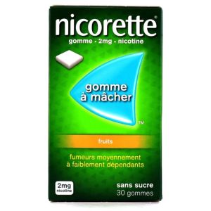 Nicorette 2mg Sugar Free Fruit - 30 gummies